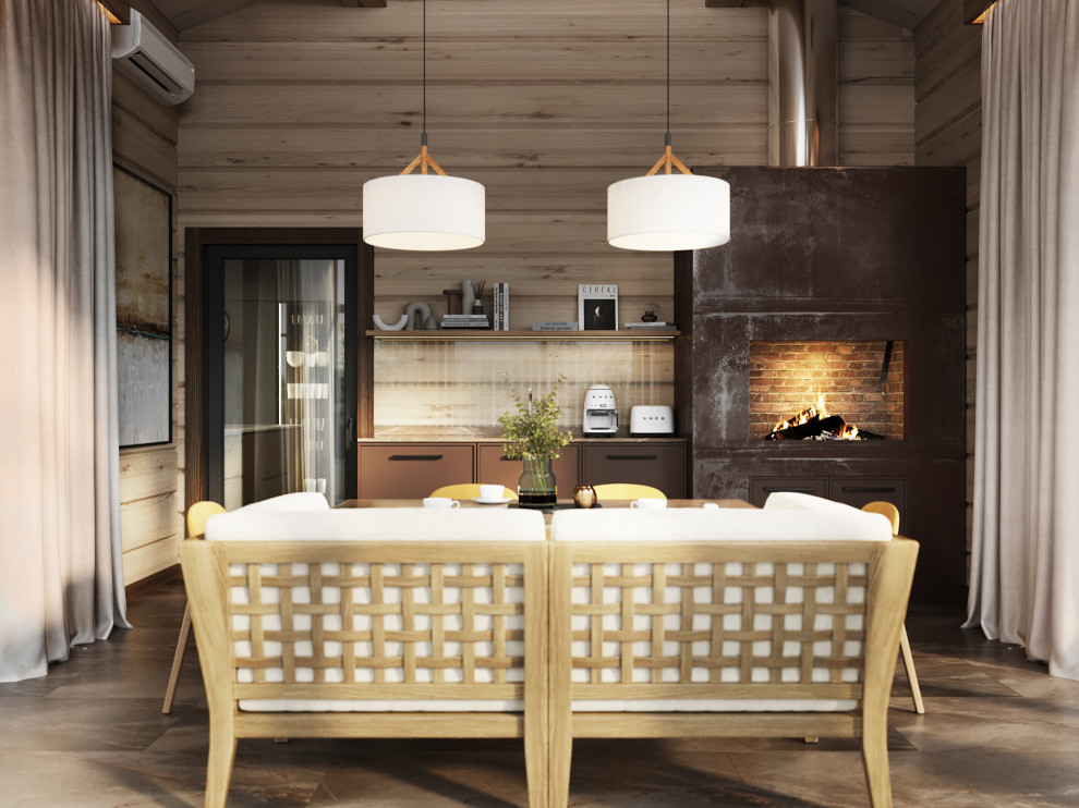 Проект интерьера деревянного дома в п.Завидово