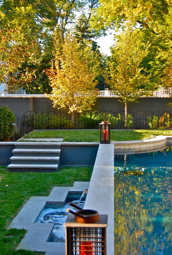 Inspiration for an eclectic pool in New York.