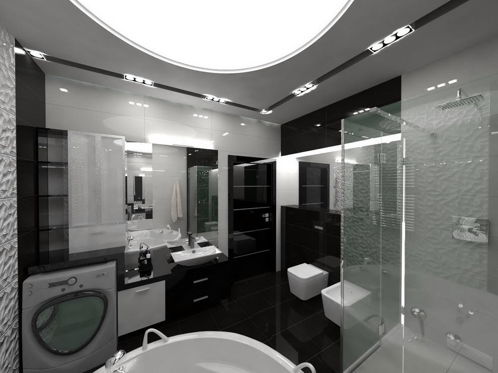 квартира стиль хай тэк + футуризм