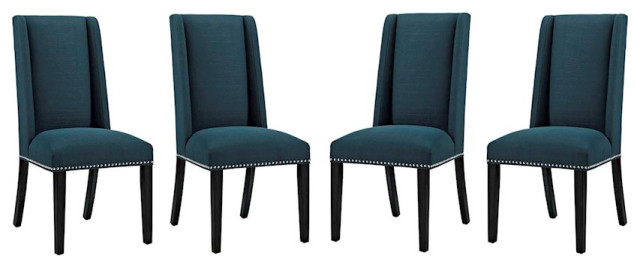 Modway Furniture Baron Dining Chair Set of 4 in Azure -EEI-3503-AZU