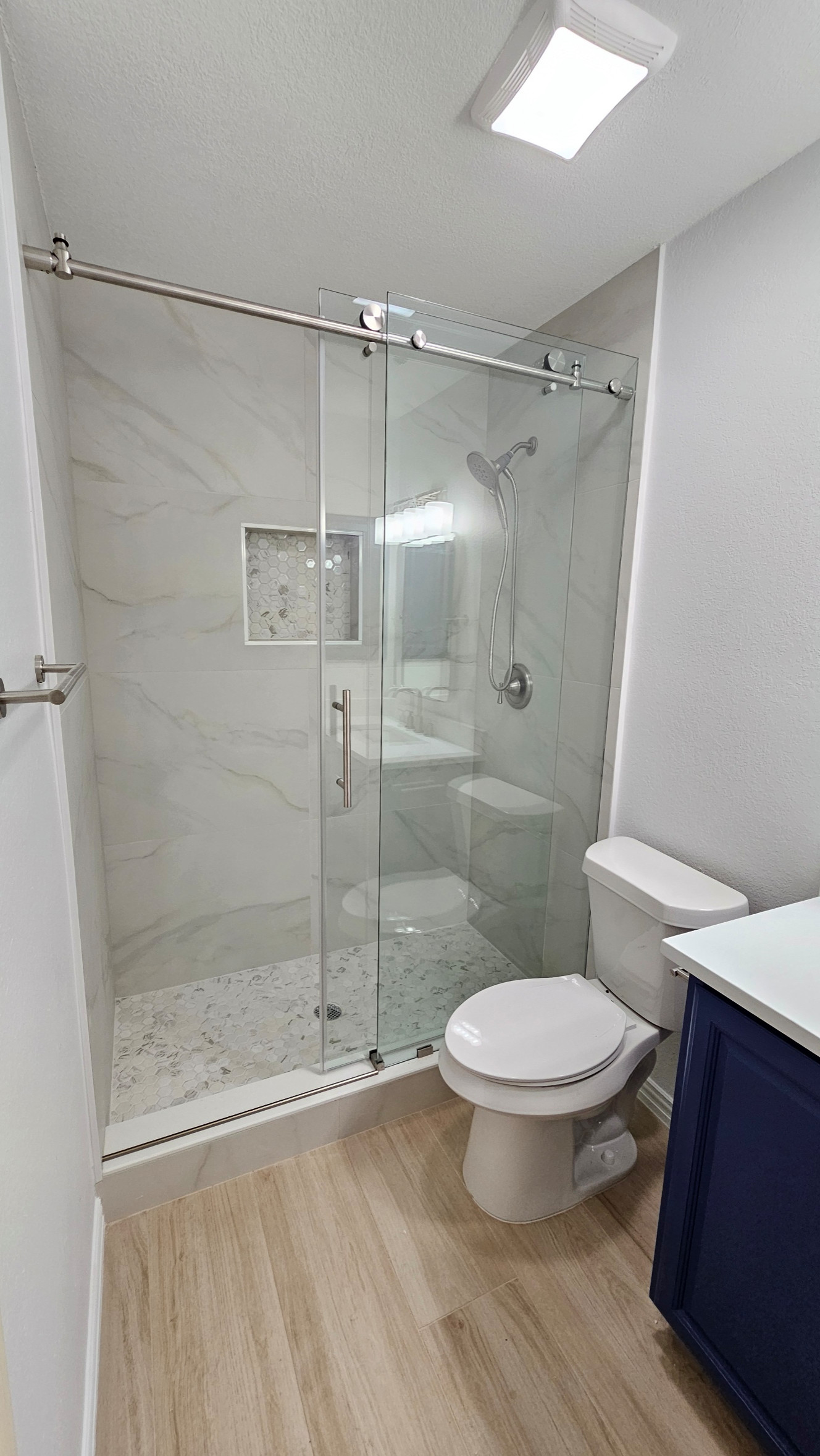 The Colony - Guest bath Tub to walk-in shower