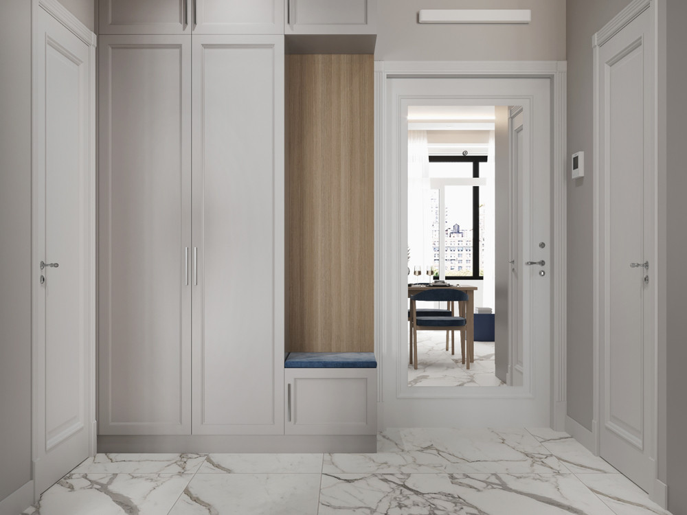 Дизайн интерьера квартиры в ЖК "Преображение" площадью 44 кв.м.