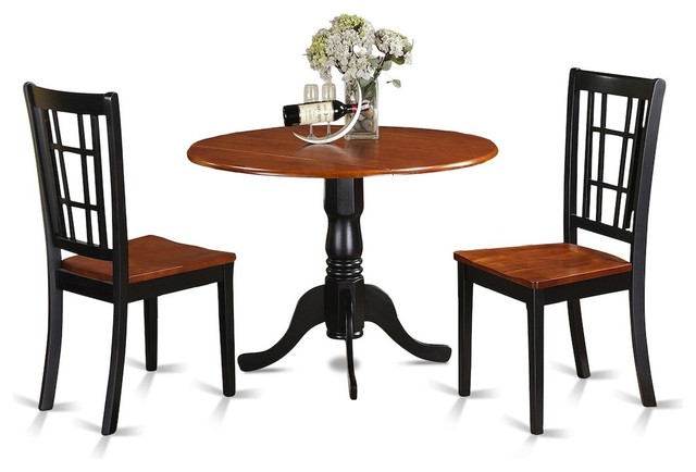 3 Piece Dinette Set For Table And 2 Chairs Traditional Dining Dinette Set For Table And 2 Chairs