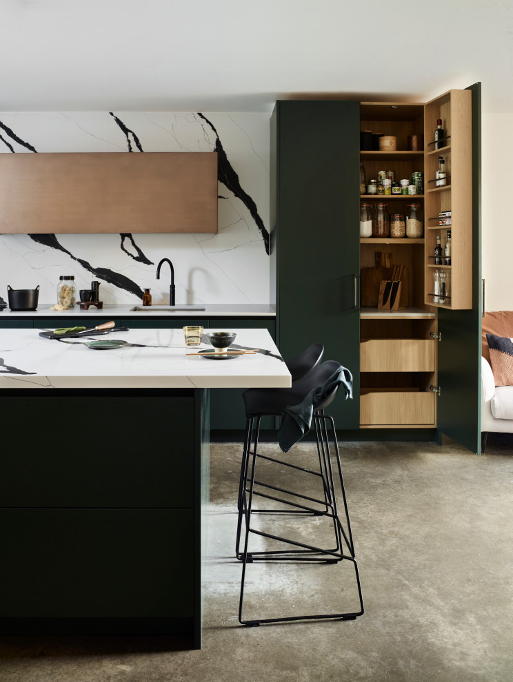 Contemporary kitchen in London.