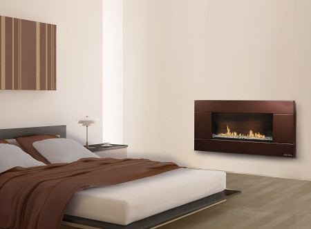 escea indoor gas florentine bronze fireplace - ferro front