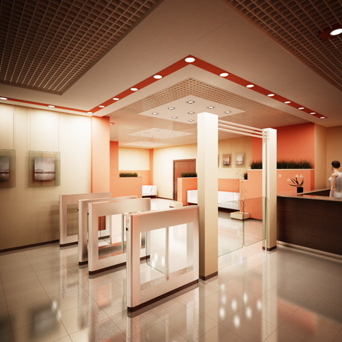 Интерьер общественных зон офисов класса В. Москва