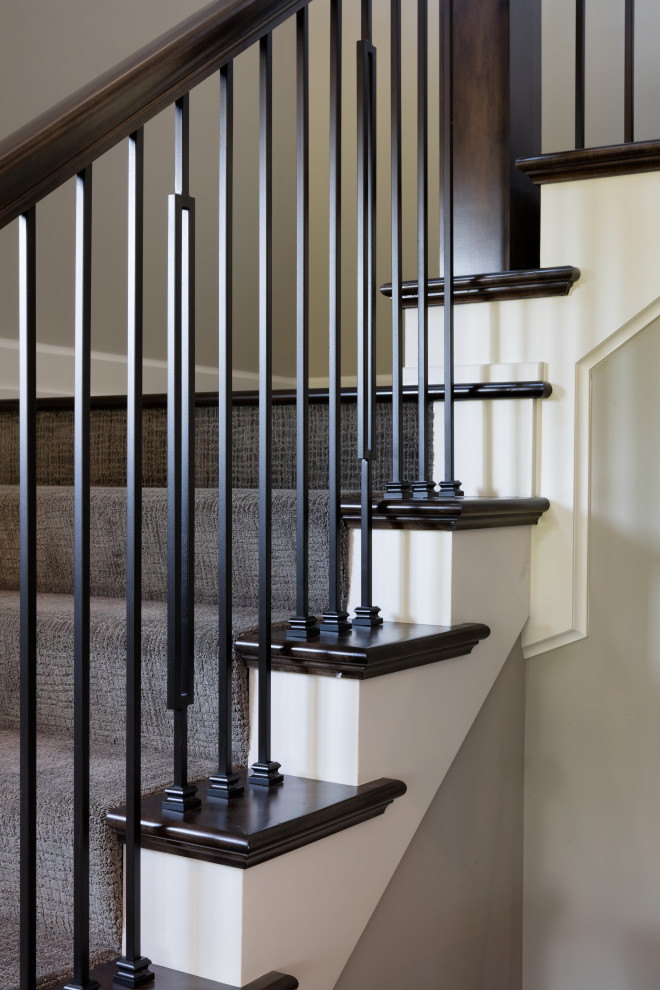 This is an example of a modern staircase in Kansas City.