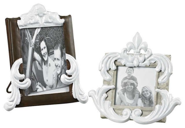 Elk Home Picture Frames, Set of 2, Bronze/Richland Grey/White
