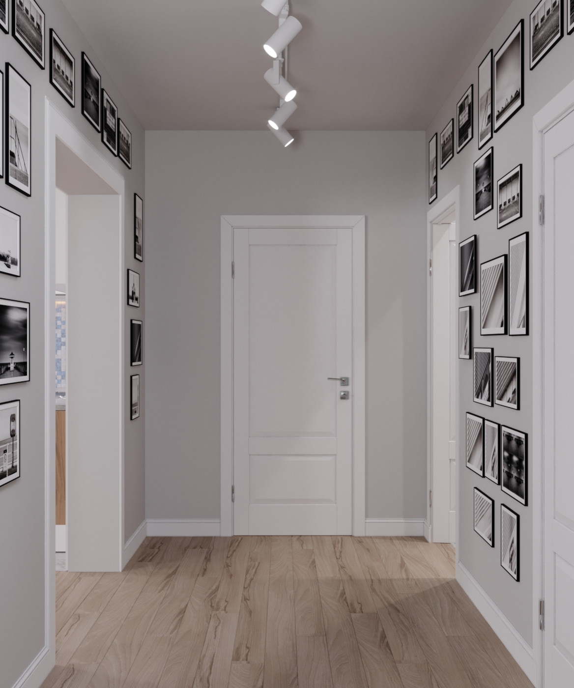 Интерьер в скандинавском стиле 152 м^2. г.Казань