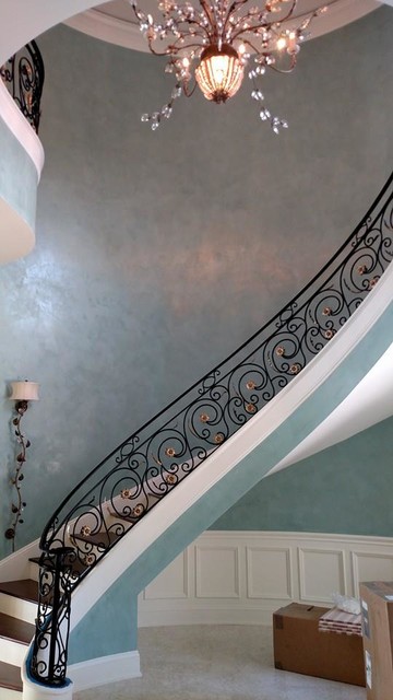Venetian Plaster classique-escalier