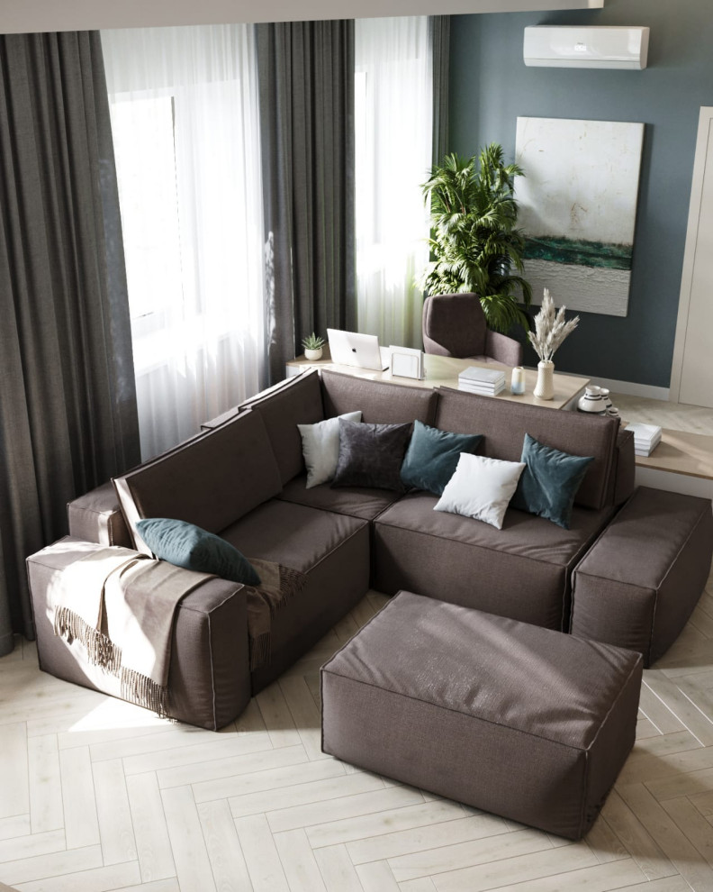 Дизайн кухни-гостиной