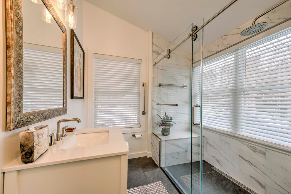White Bathroom Remodel