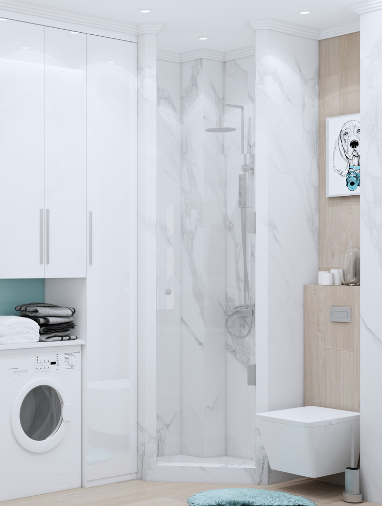 Санузел, вид на душевую