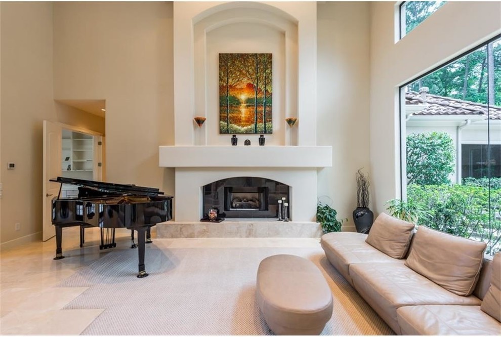 Mediterranean Inspired, Contemporary Home Build | Home Theatre & Pool
