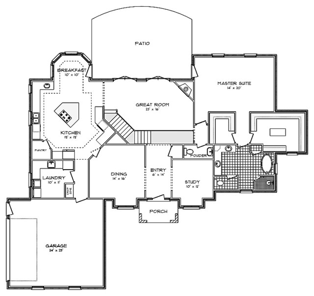 Transitional Design transitional-floor-plan