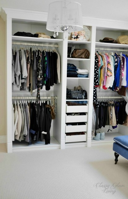 Diy ikea hack pax wardrobe dressing room traditional closet ... House decor traditional ikea