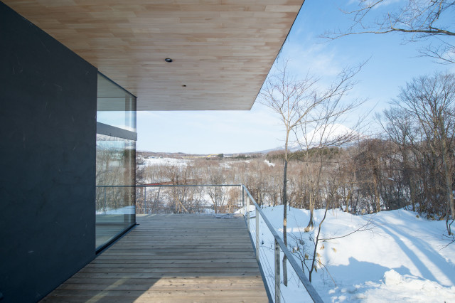飛翼 rustico-terraza-y-balcon