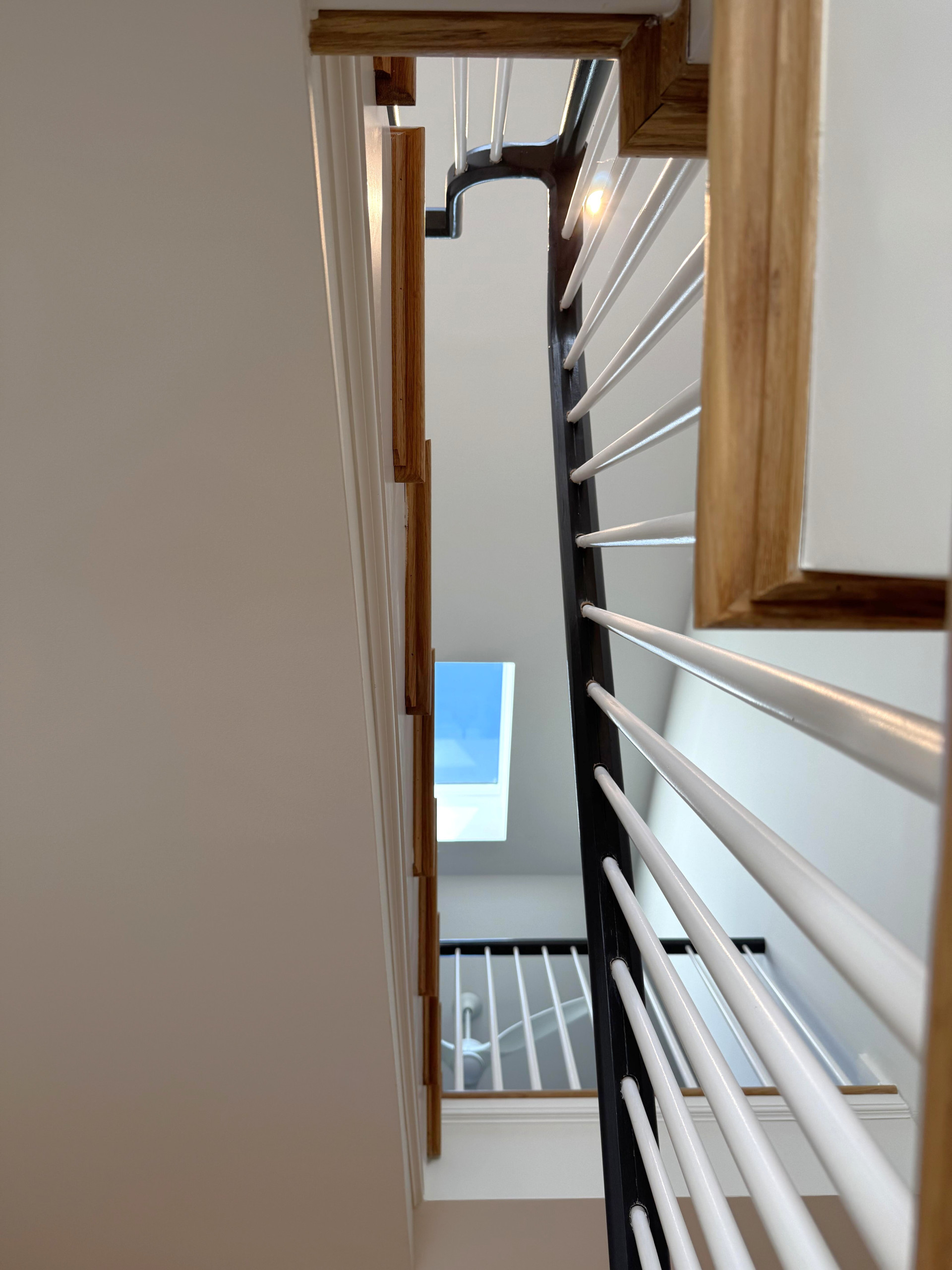 142_Airy Staircase with Over the Post Balustrade, Arlington, VA