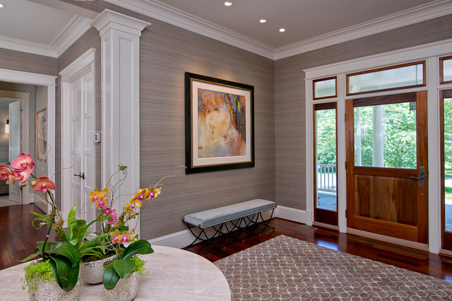 Foyer Transitional Entry Dc Metro By L S Design
