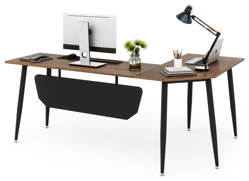 Tribesigns 69" L Shaped Desk Computer Writing Desk, Large Corner Desk