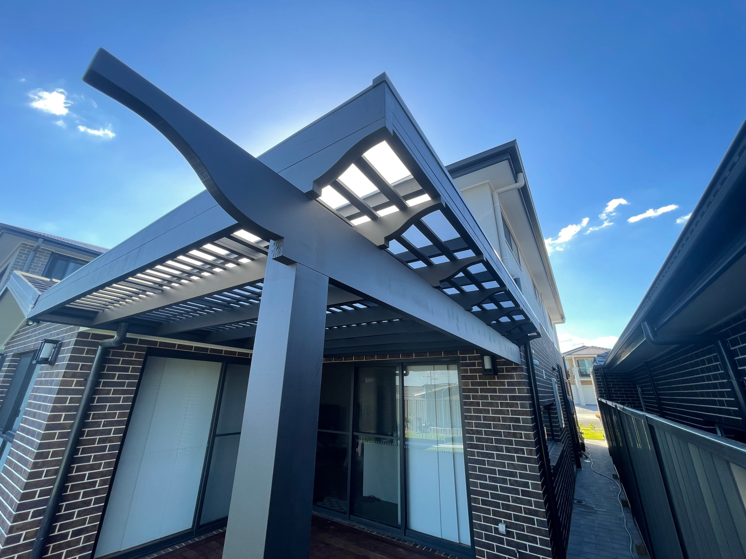 Schofields Custom Glaze feature pergola