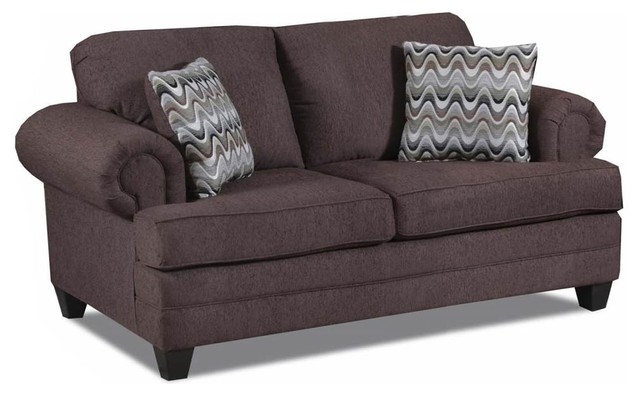 Loveseat, Cougar Chocolate - Transitional - Loveseats - by HedgeApple