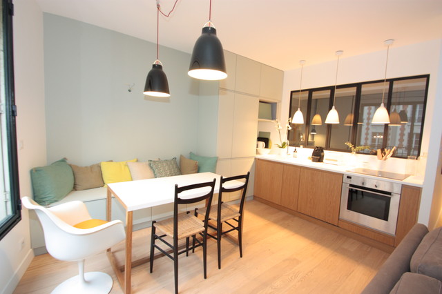 r&eacute;am&eacute;nagement d'un petit appartement nordico-cocina