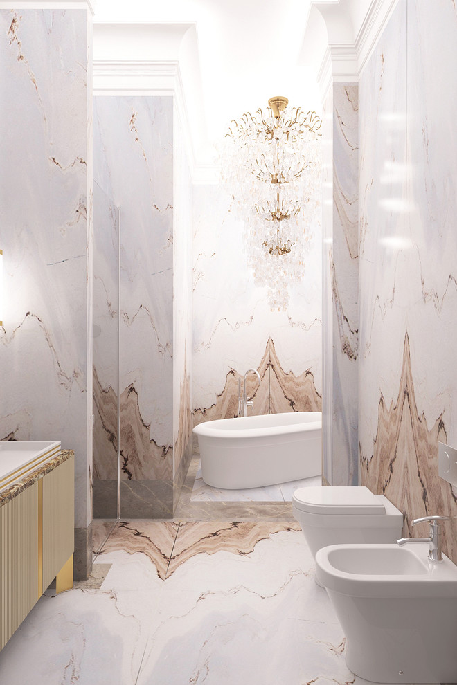 Дизайн пентхауса в ЖК Резиденция Монэ площадью 126 кв.м. в современном стиле.