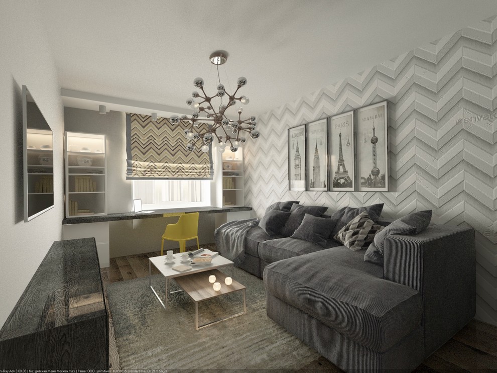 3-х комнатная квартира в современном стиле.