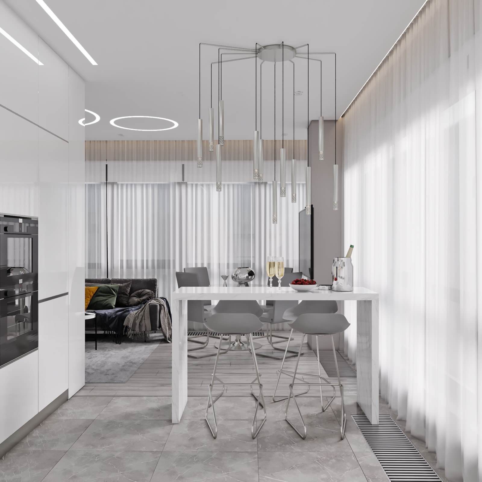 Дизайн квартиры-студии 44 кв.м.в г.Москва ЖК Monodom