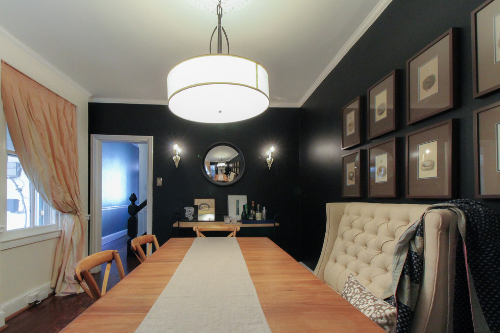This is an example of a transitional dining room in DC Metro.