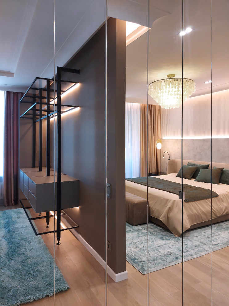 Спальня-гардеробная 32 кв.м. 2022 г. Фото.