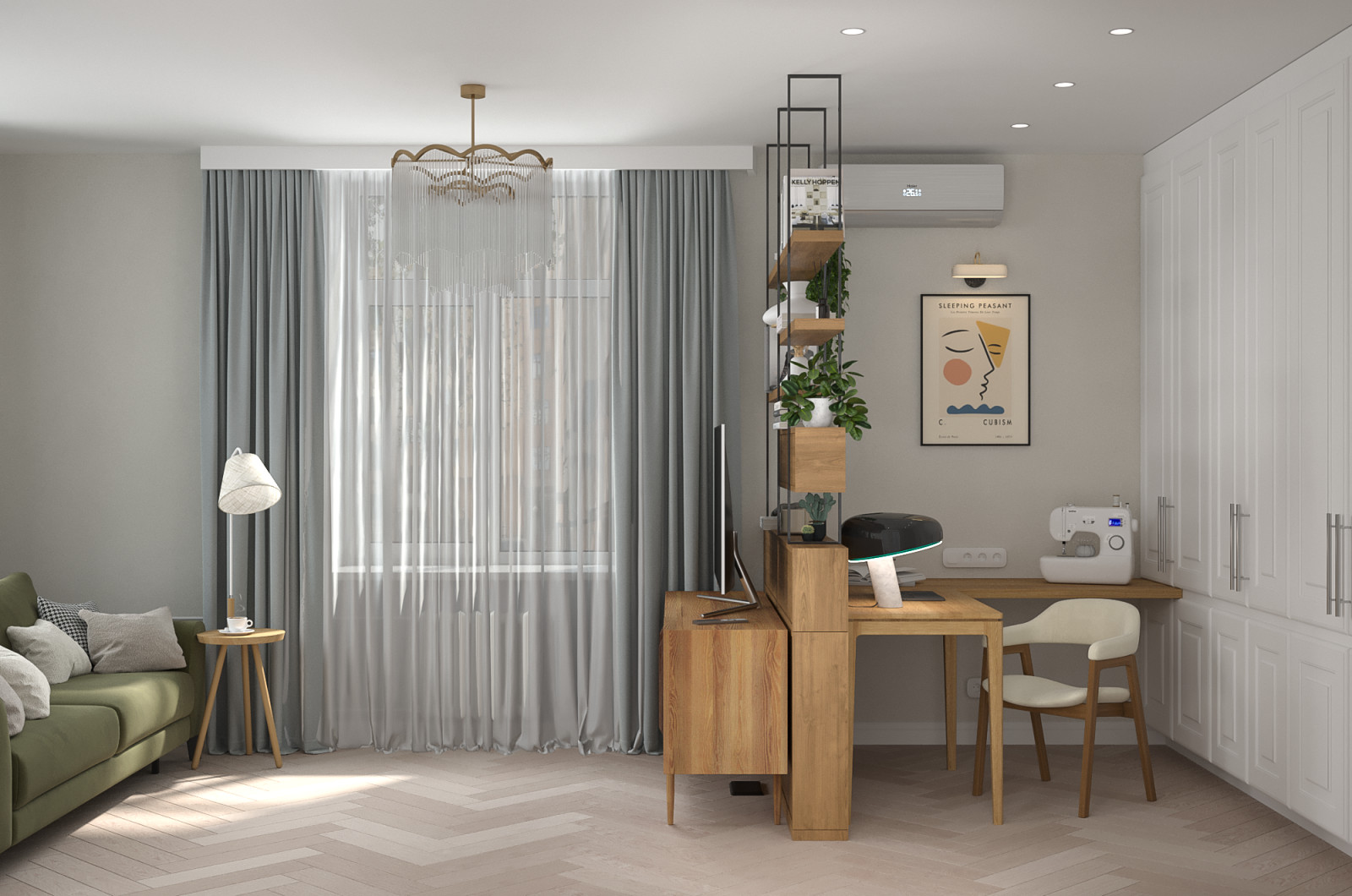 Светлая квартира в "сталинке"