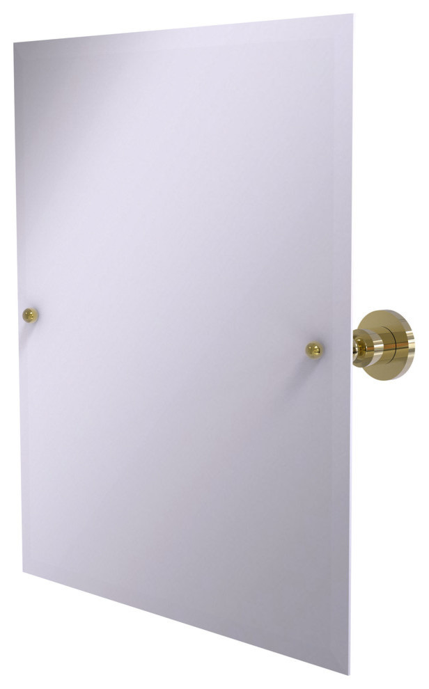 Rectangular Tilting Mirror
 - Frameless Rectangular Tilt Mirror With Beveled Edge Transitional Bathroom Mirrors By Uber Bazaar