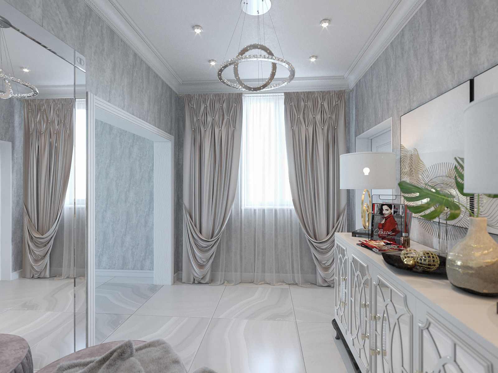 Дизайн интерьера коттеджа (д.Пасынково)