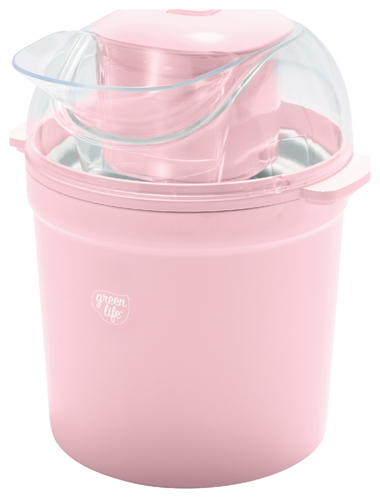Greenlife White 1.5 Quart Electric Ice Cream Maker Transitional Ice