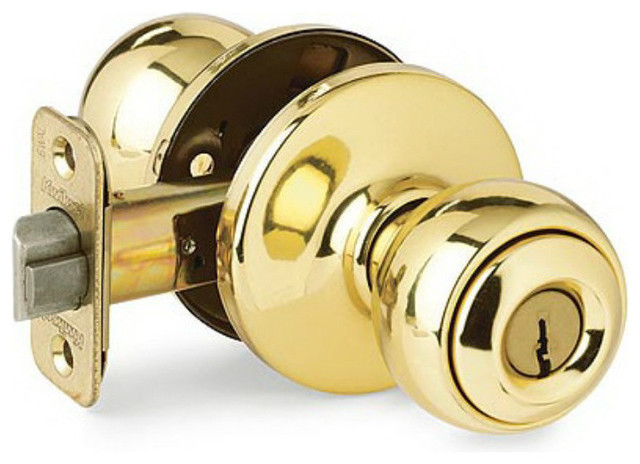 kwickset Entry Lockset,690t polished Brass