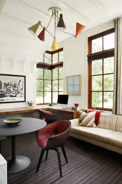 Transitional Corner nyklassisk-arbetsrum