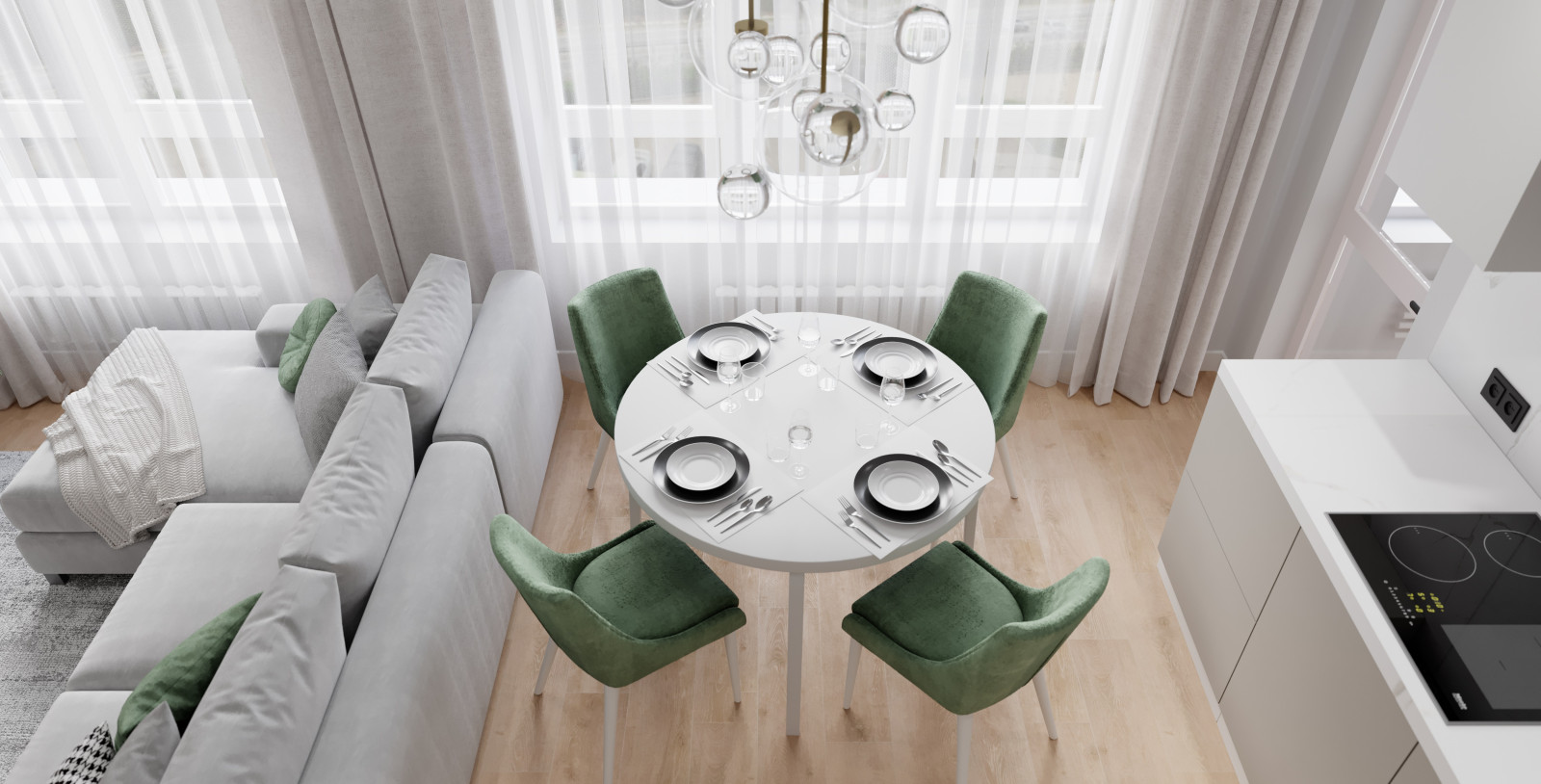 Квартира в ЖК "SUN CITY" 70 м2