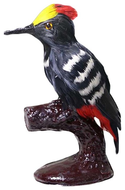 HOT Artificial Bird Realistic Hoopoe Statue Garden Decor Colorful HOT