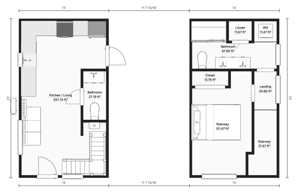 2 Story ADUs 2S-1B-598