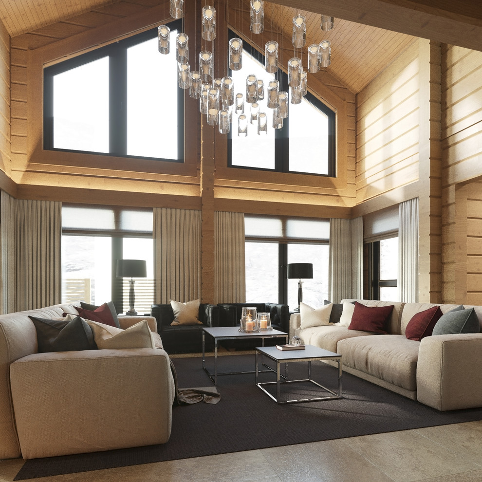 Дом элементами современного шале