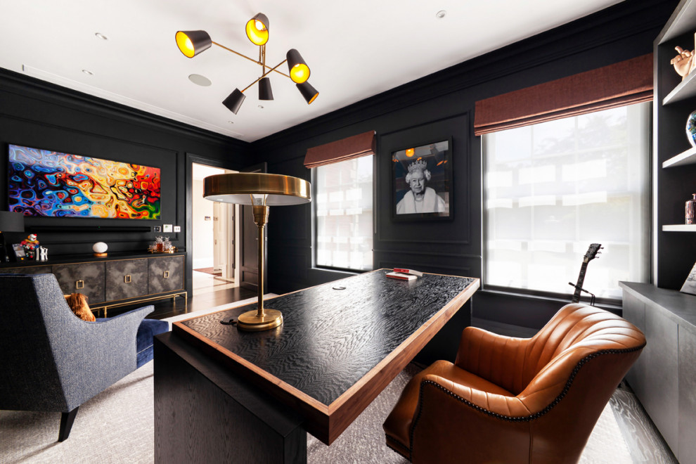 Stylish bespoke home office Modern Home Office Surrey by