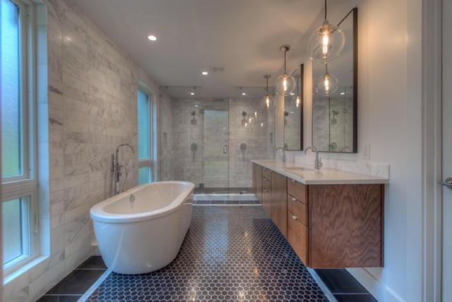 Bathroom - transitional bathroom idea in Austin