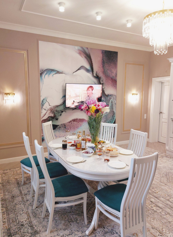 Реализация дизайн-проекта кухни в стиле современной классики