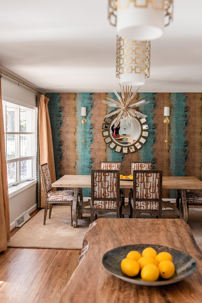 Inspiration for a transitional dining room remodel in Charlotte