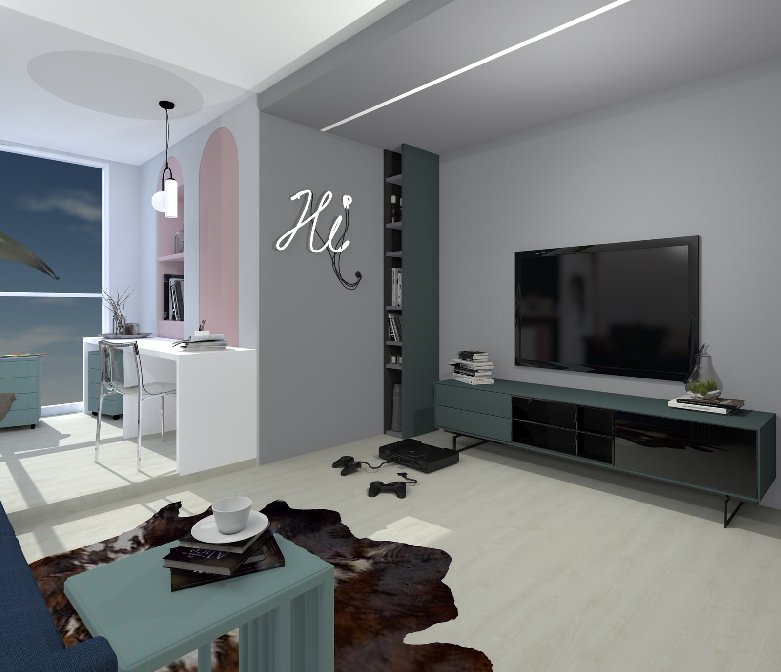 Косметический ремонт в современном стиле со скандинавскими элементами