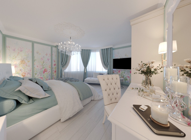 Легкий, воздушный интерьер квартиры в Москве