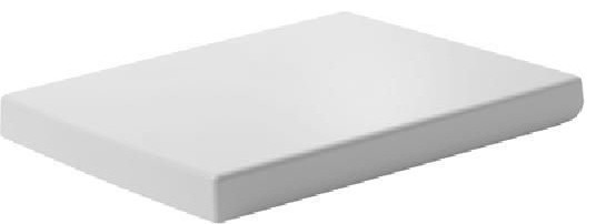 Duravit 0067690000 White/Stainless Steel Vero Toilet Seat and
