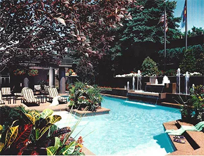 Bill Daniels Pool and Fountain Area